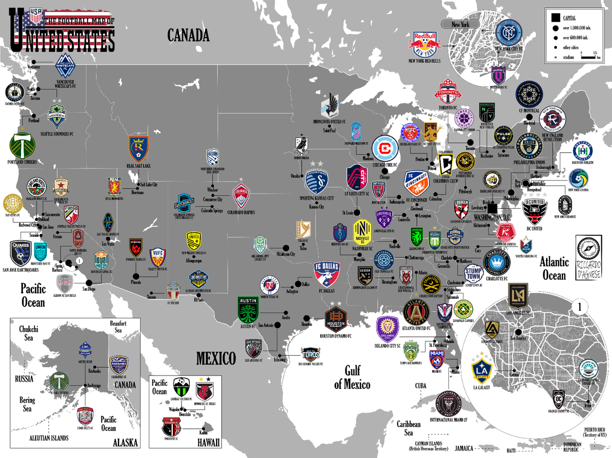 United States Nfl Team Locations Map Pro Football Nfl Stadium Locations Map Nfl Stadiums Football Teams