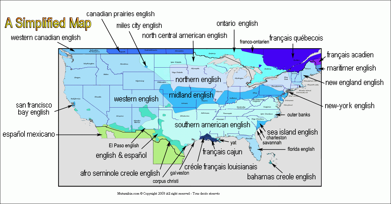 dialect map of the united states