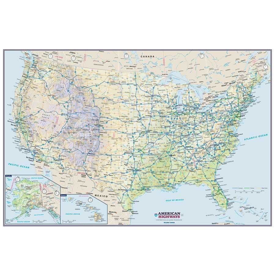 map of united states interstate highways