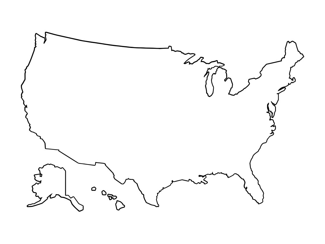 US Map Outline Svg United States Map Outline Svg USA Map Outline Svg US Map Clipart Files For Cricut Cut Files For Silhouette Png Dxf Etsy Israel