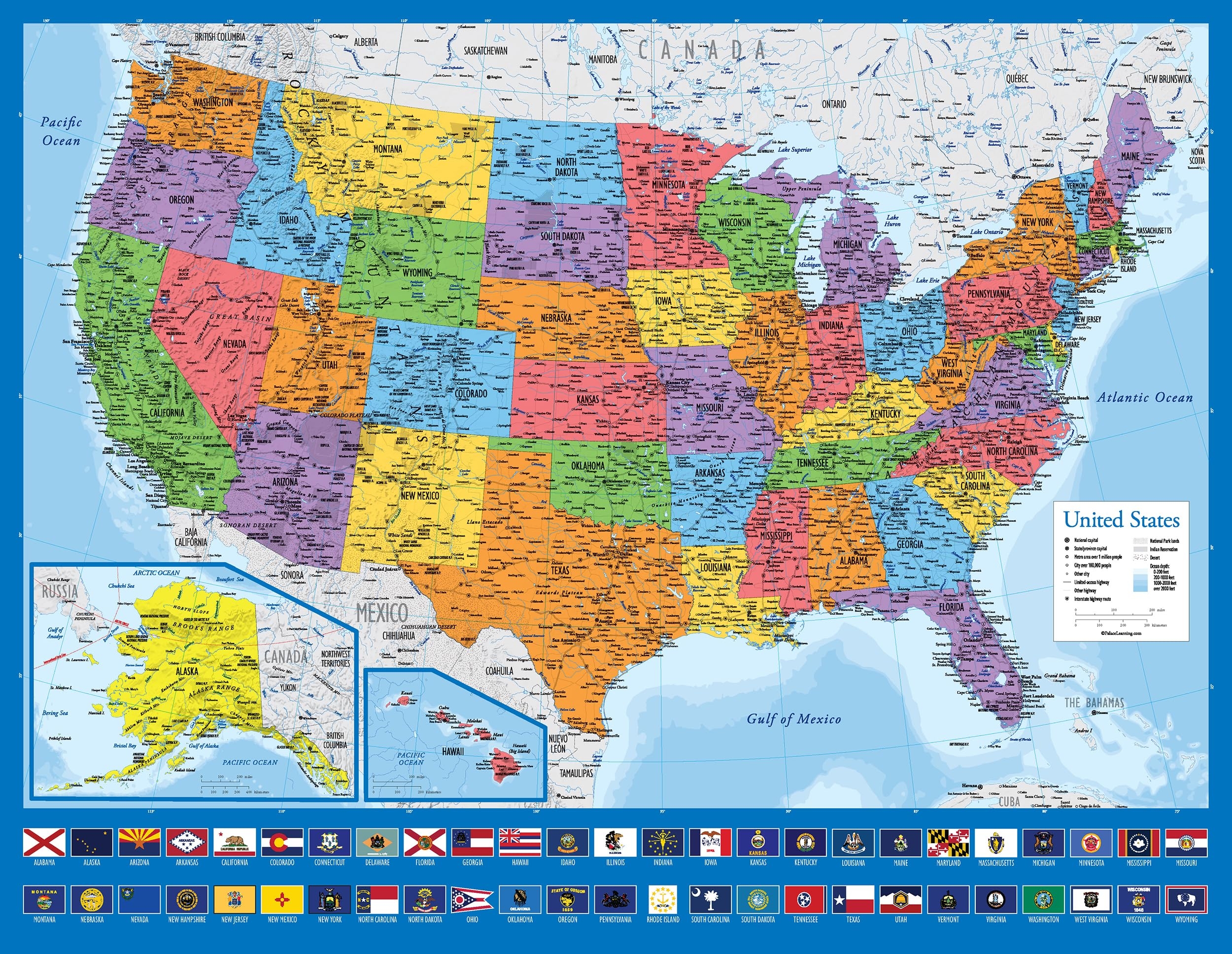 Us Maps For Wall World Map MapSherpa Florida State Wall Map Extra Large 40 X Usa Map