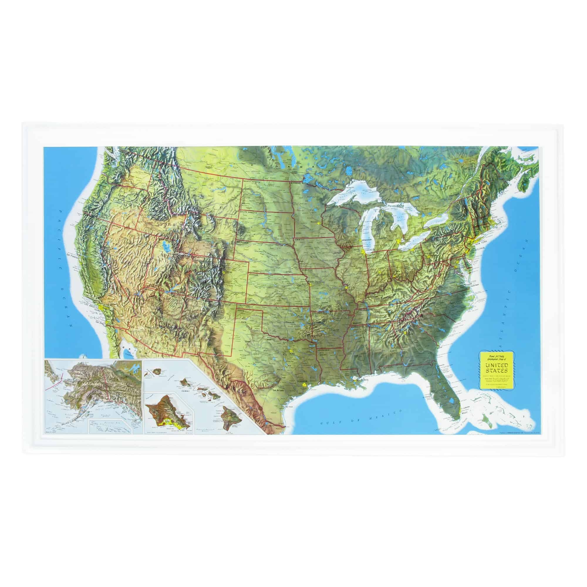 US Rand McNally Raised Relief Hubbard Scientific