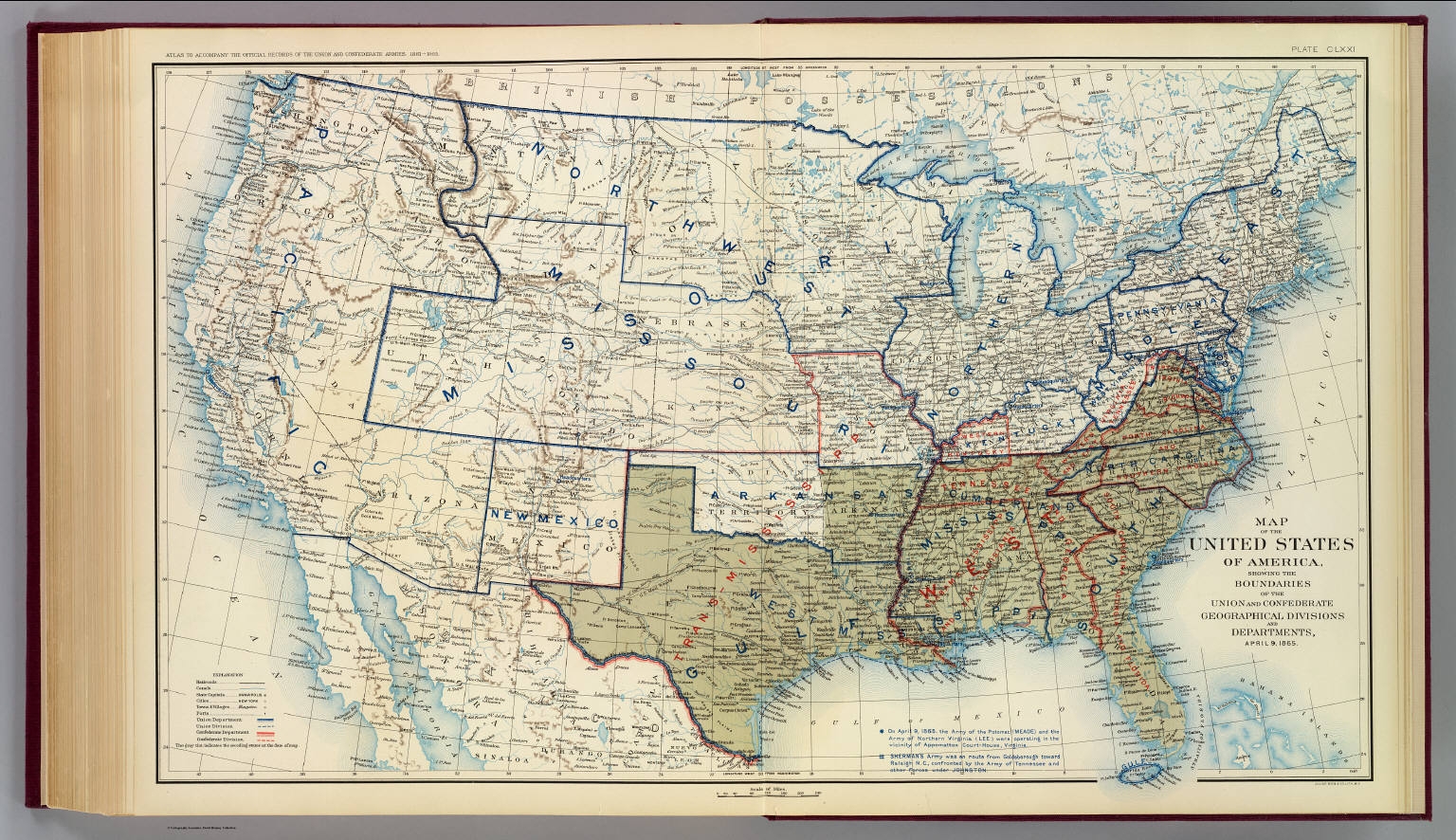 USA Apr 1865 David Rumsey Historical Map Collection