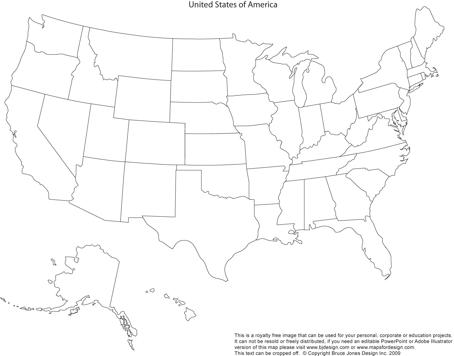 editable map of united states
