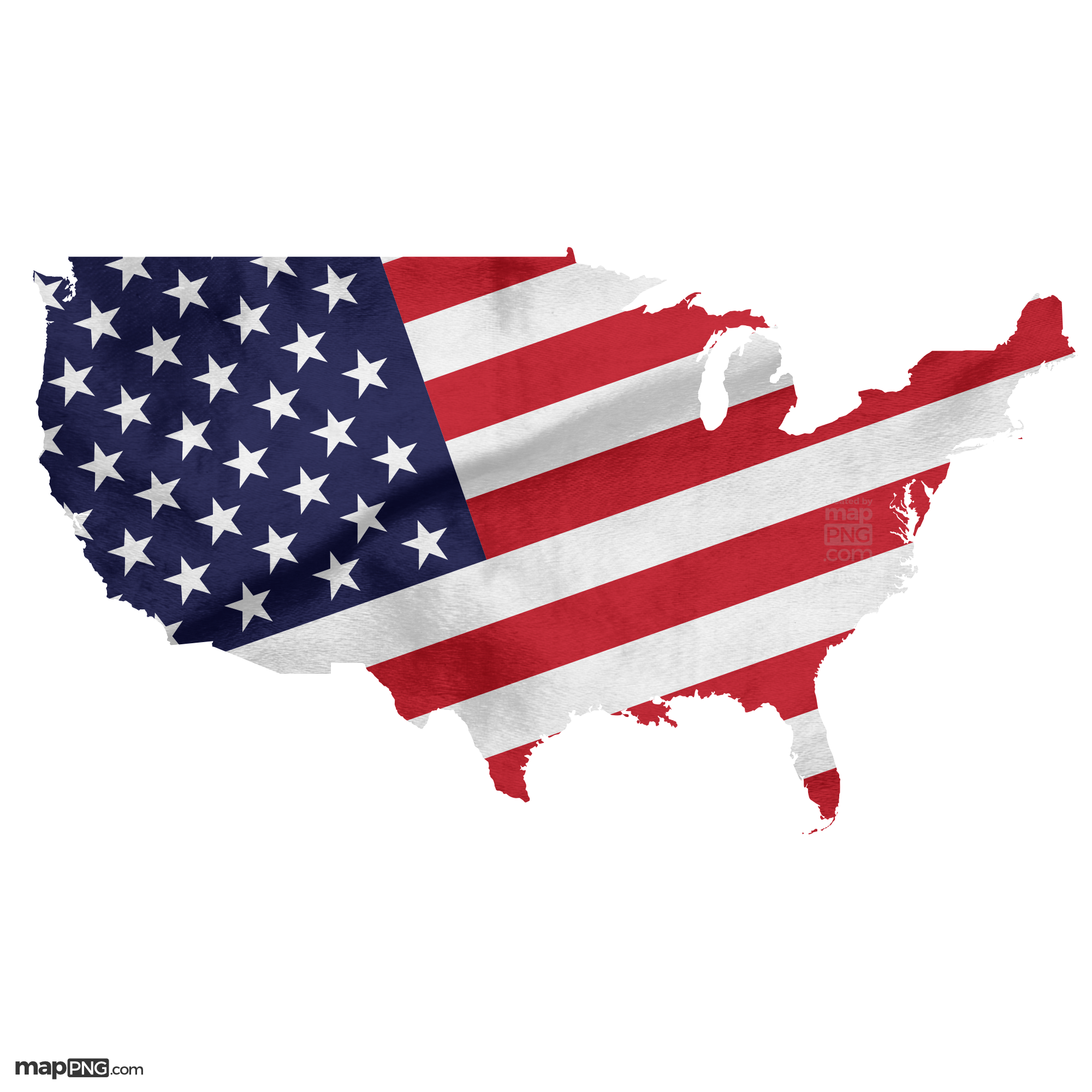 united states flag map