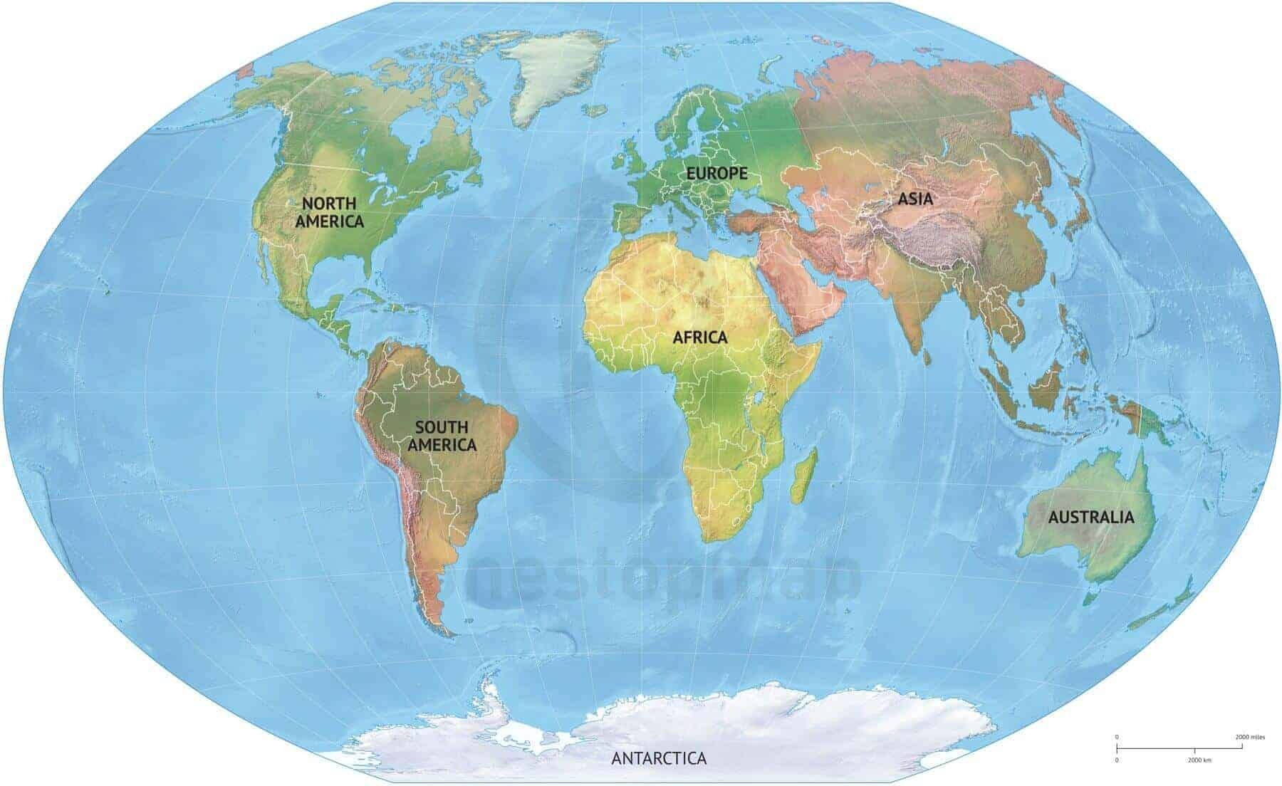 images of world map with continents images of world map with continents