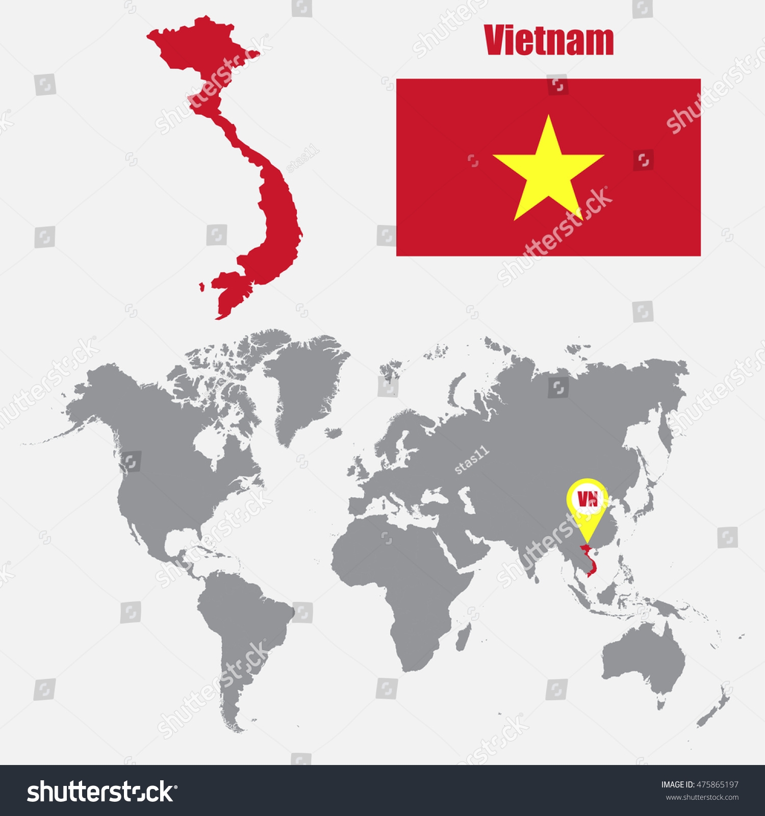 Vietnam Map On World Map Flag Stock Vector Royalty Free 475865197 Shutterstock Vietnam Map On World Map Flag Stock Vector Royalty Free 475865197 Shutterstock
