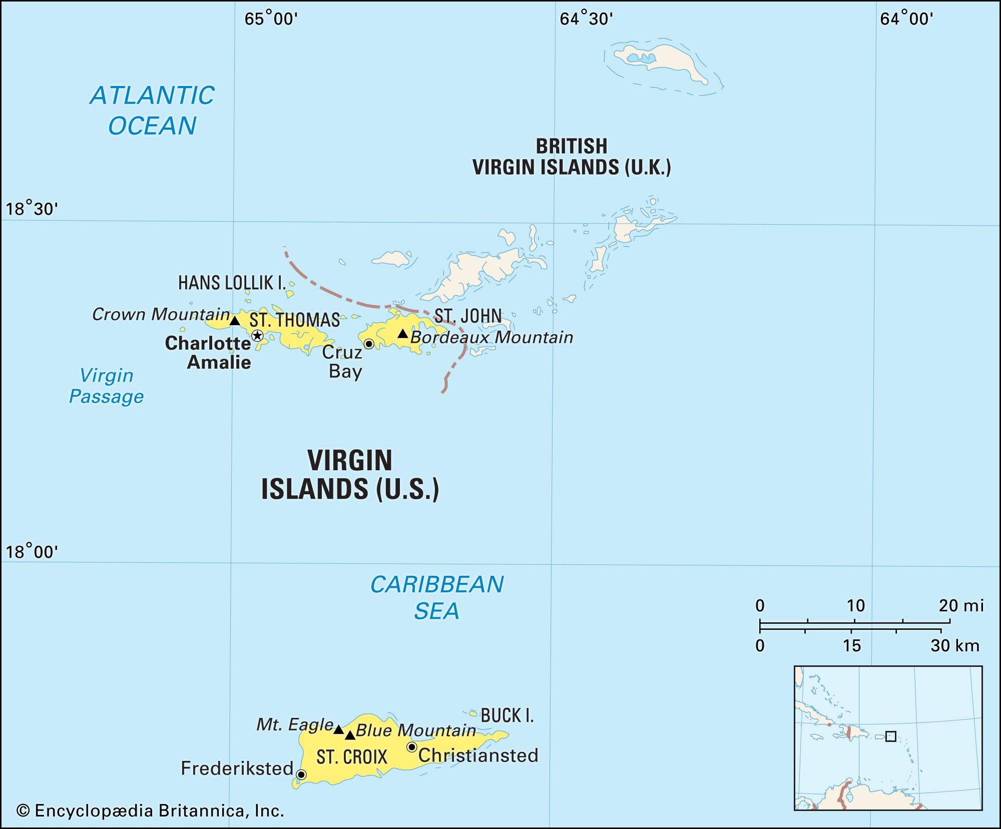 Virgin Islands Maps Facts Geography Britannica