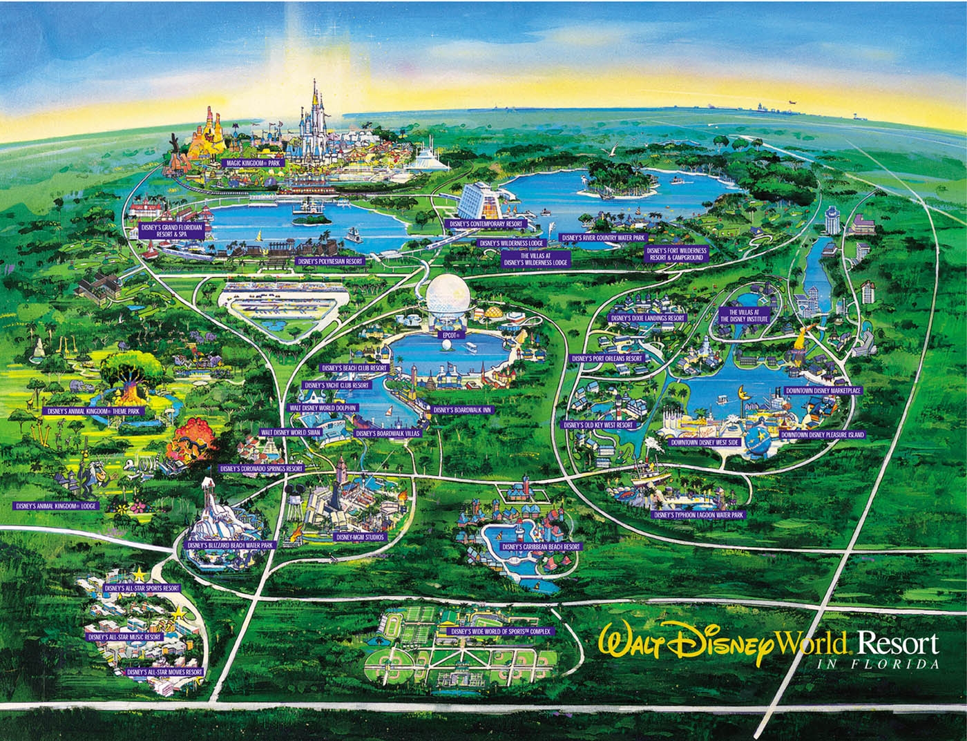 Walt Disney World r Maps Walt Disney World r Maps