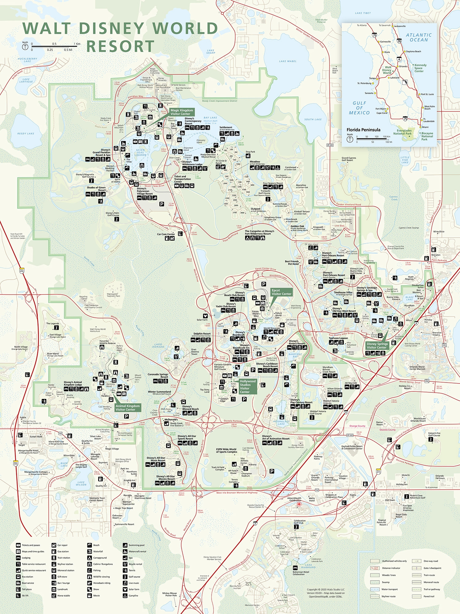 Walt Disney World Resort Maps Walt Disney World Resort Maps