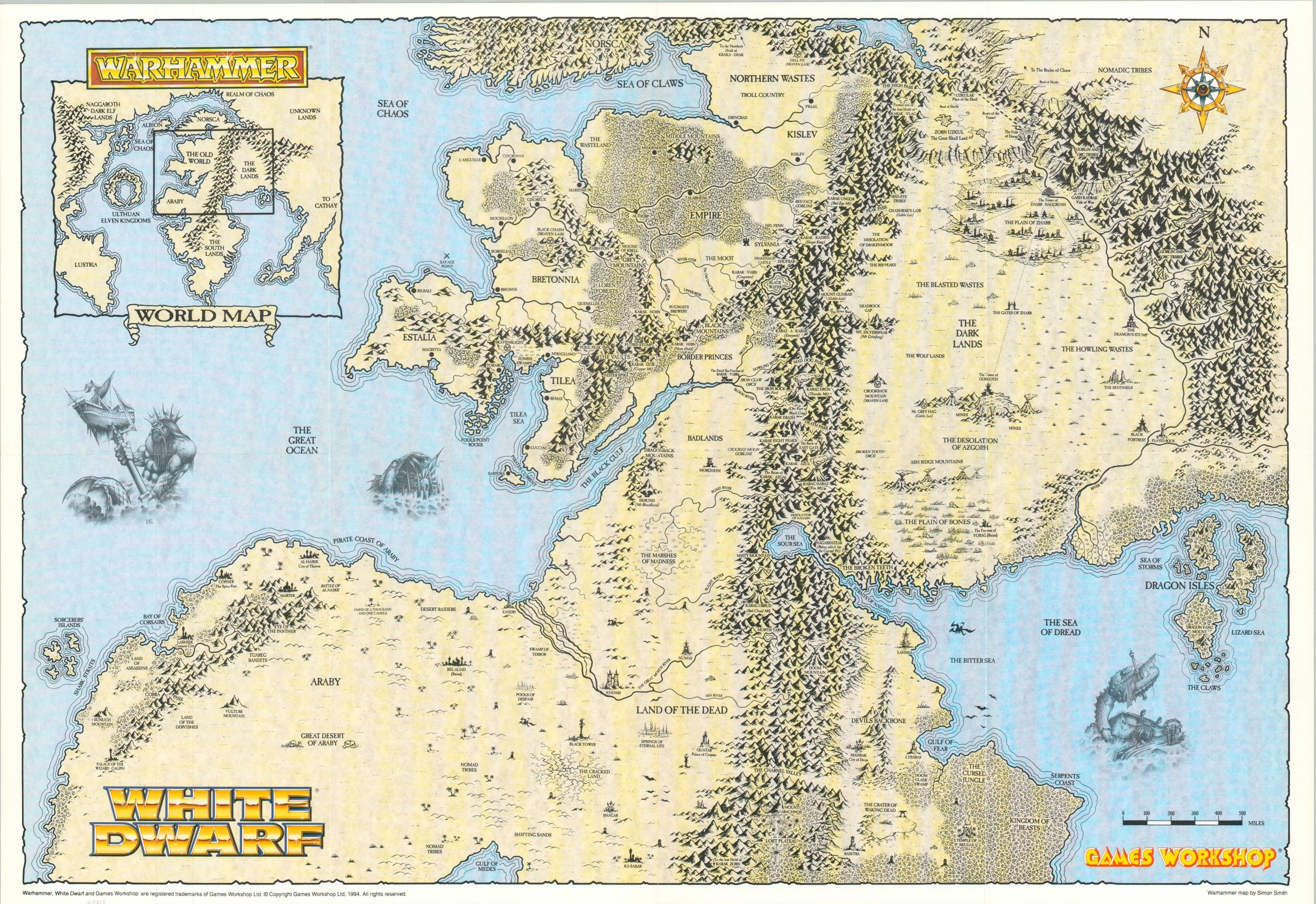 Warhammer Old World Map Curtis Wright Maps