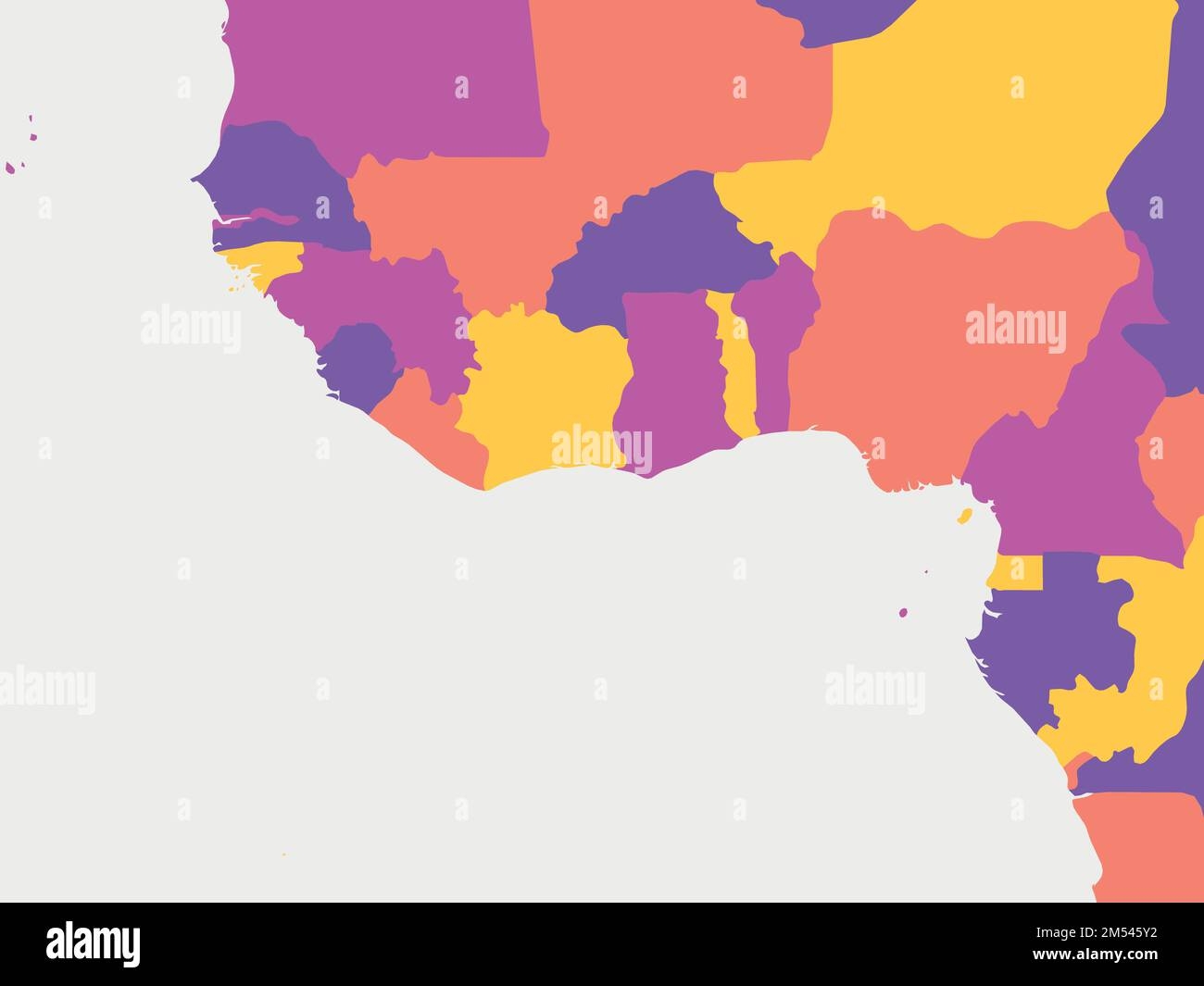 blank map of west africa