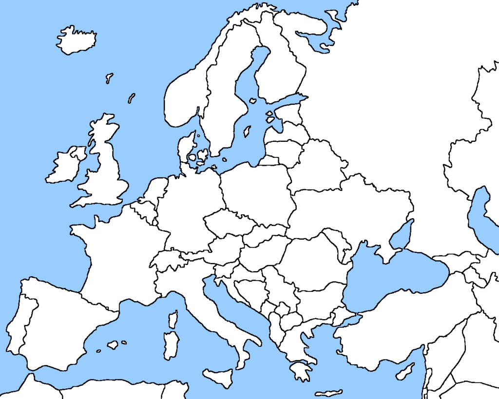 Western Europe Map Countries Diagram Quizlet
