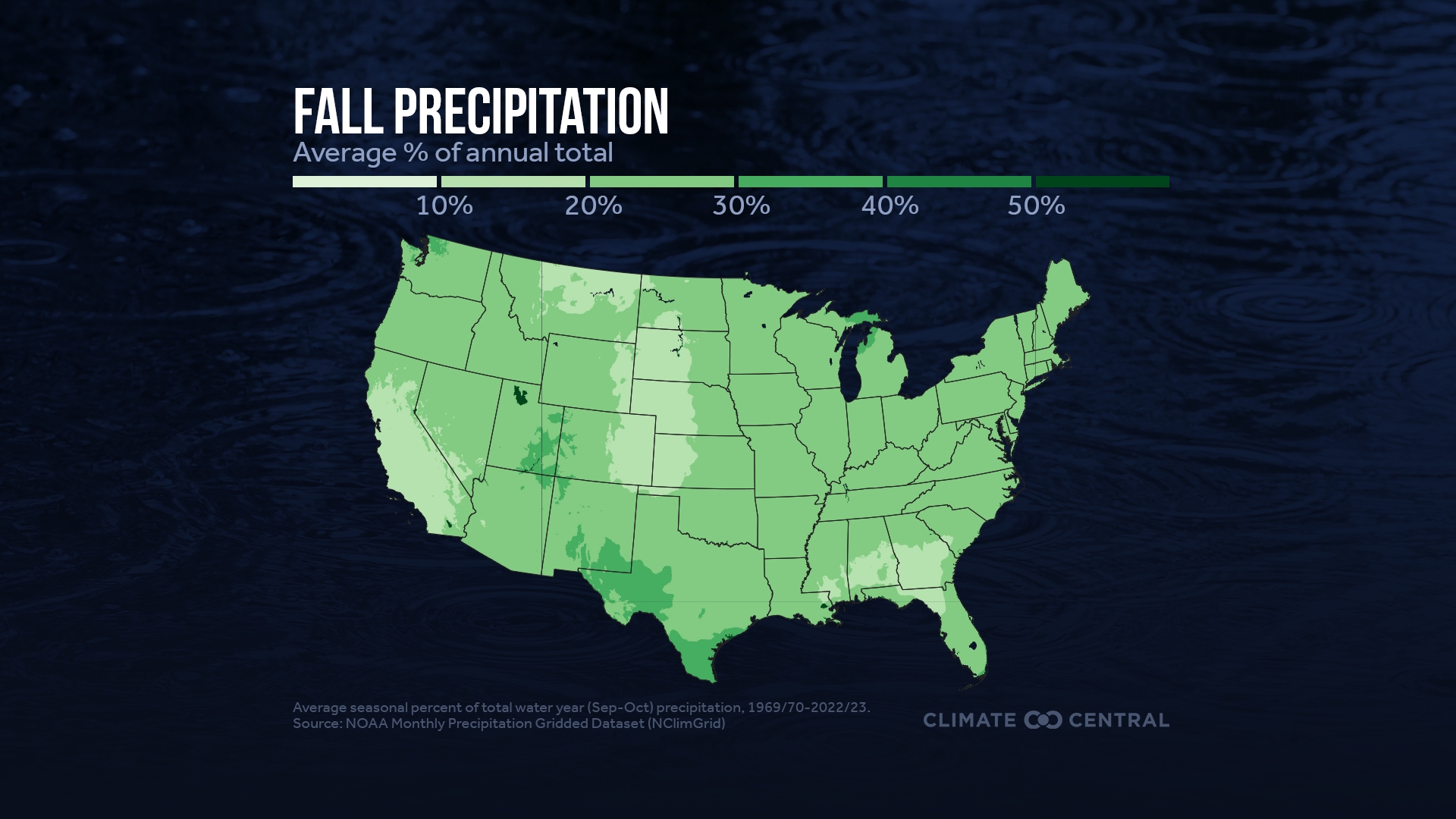 Wettest Seasons In U S Regions Climate Central