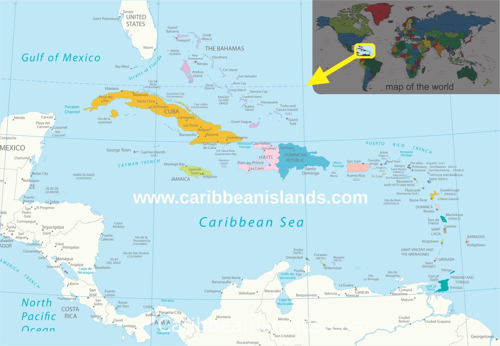 Where In The World Are The Caribbean Islands CaribbeanIslands