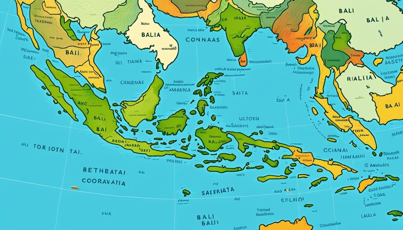 locate bali on world map