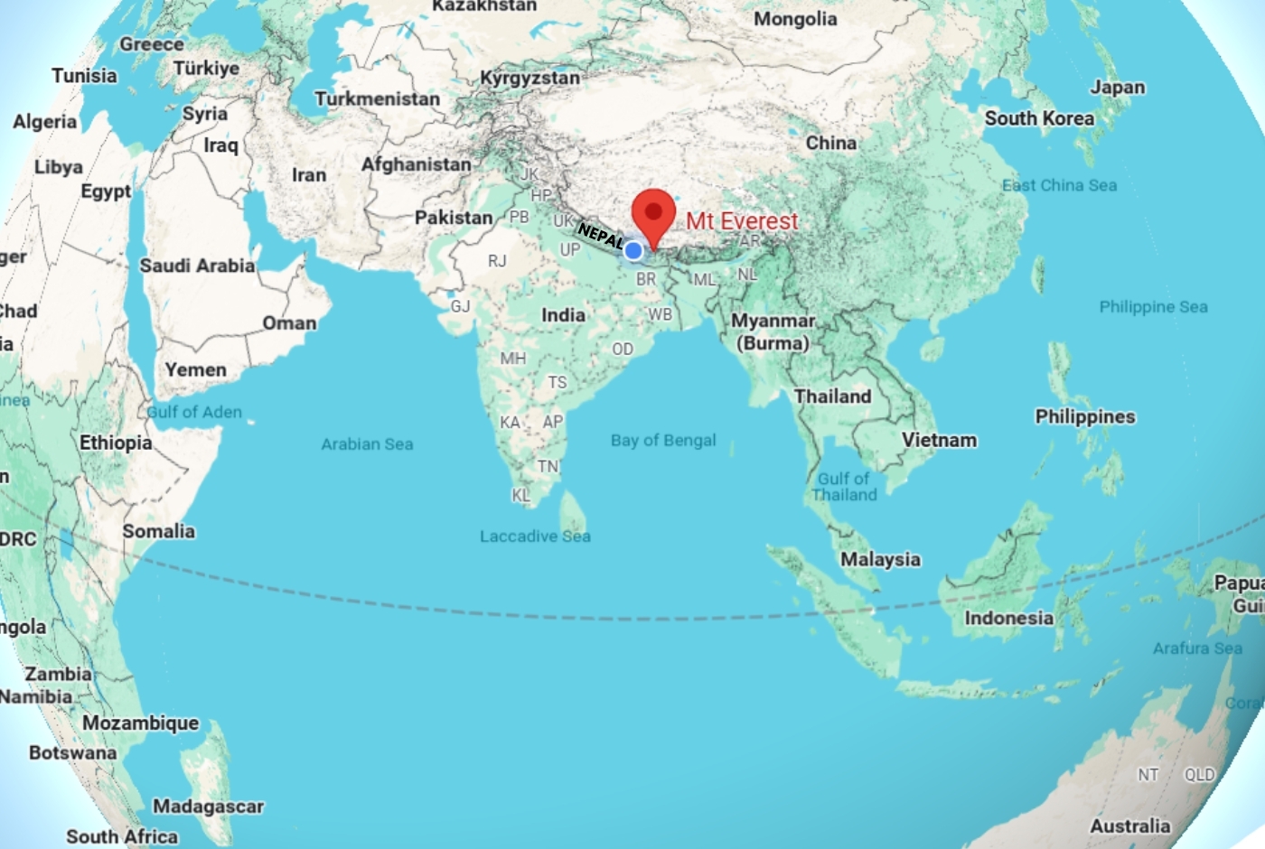 Where Is Mount Everest Location Country Height Facts