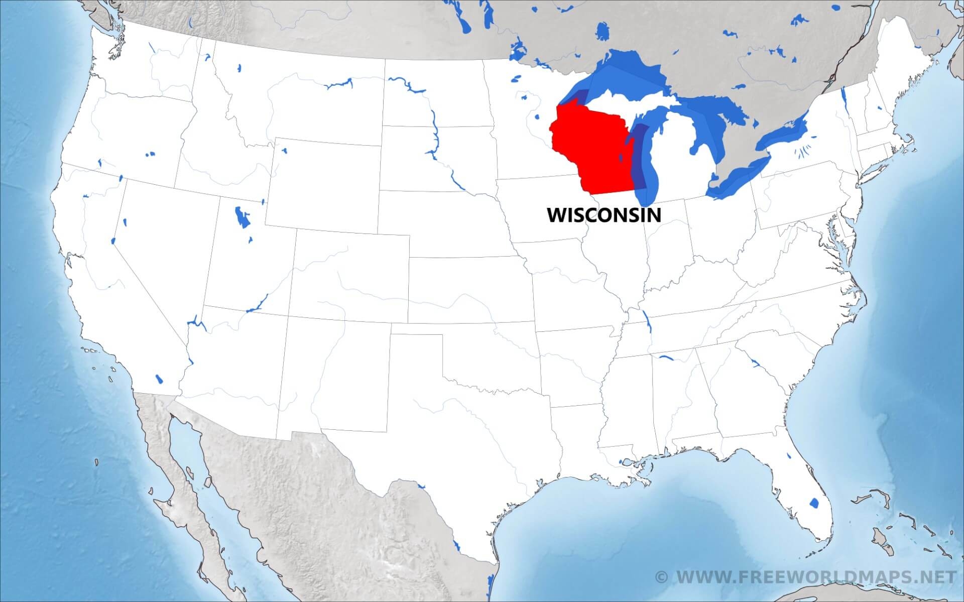 Where Is Wisconsin Located On The Map 