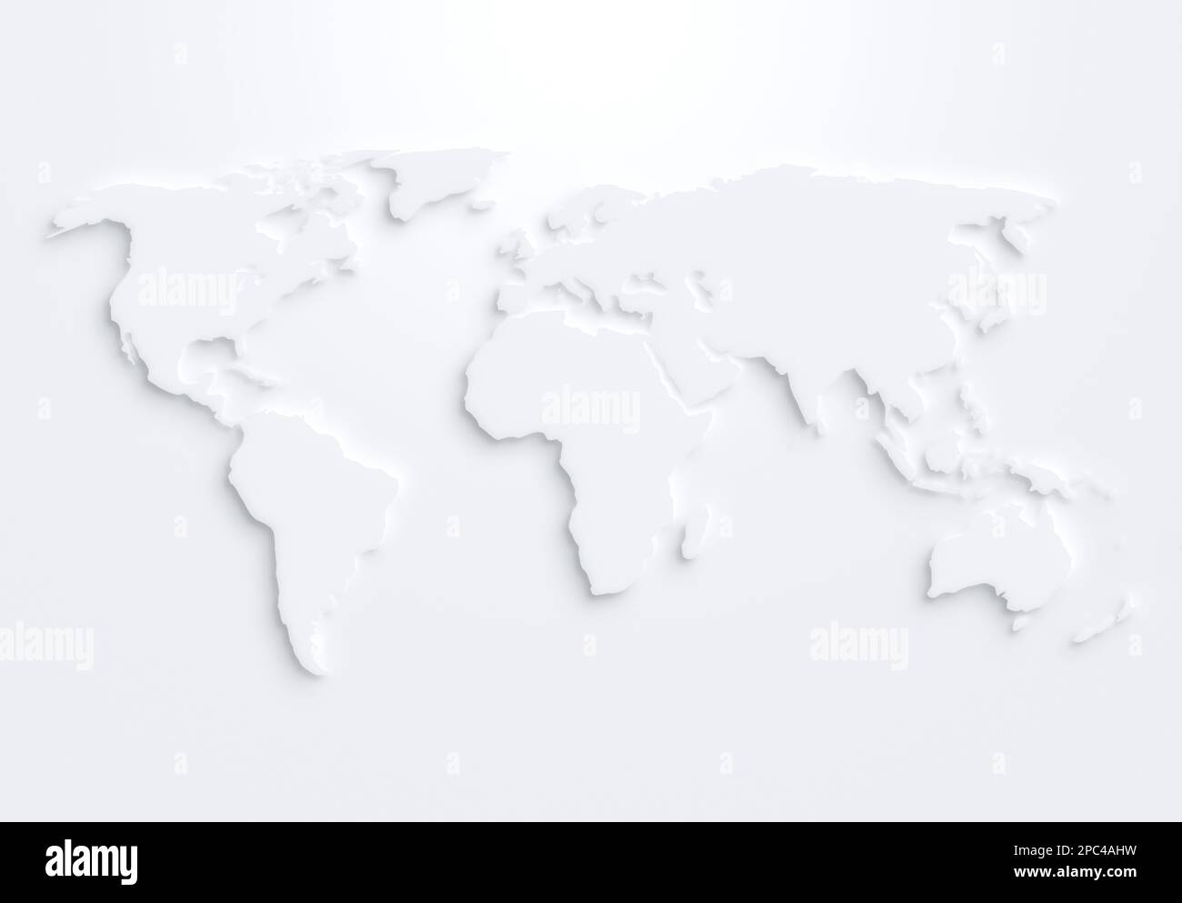 White World Map On White Background With Shadow Or 3d Effect High Resolution Modern And Clean World Map In Black And White Stock Photo Alamy