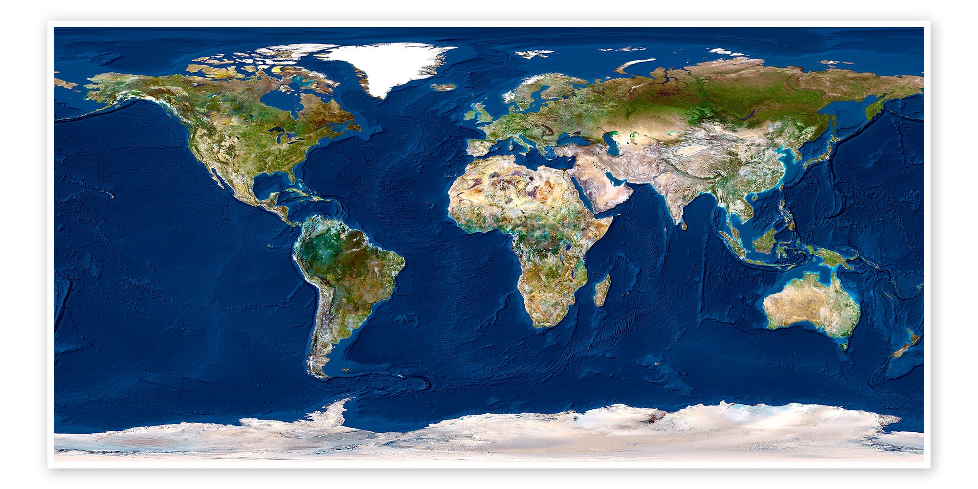 Whole Earth Map Print By Planetobserver Posterlounge