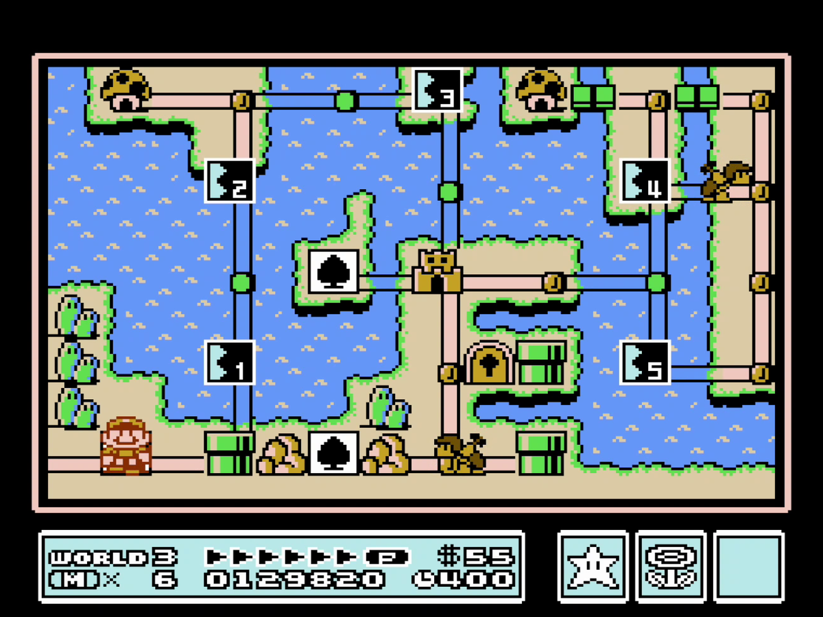 World 3 Map Water Land Super Mario Wiki The Mario Encyclopedia