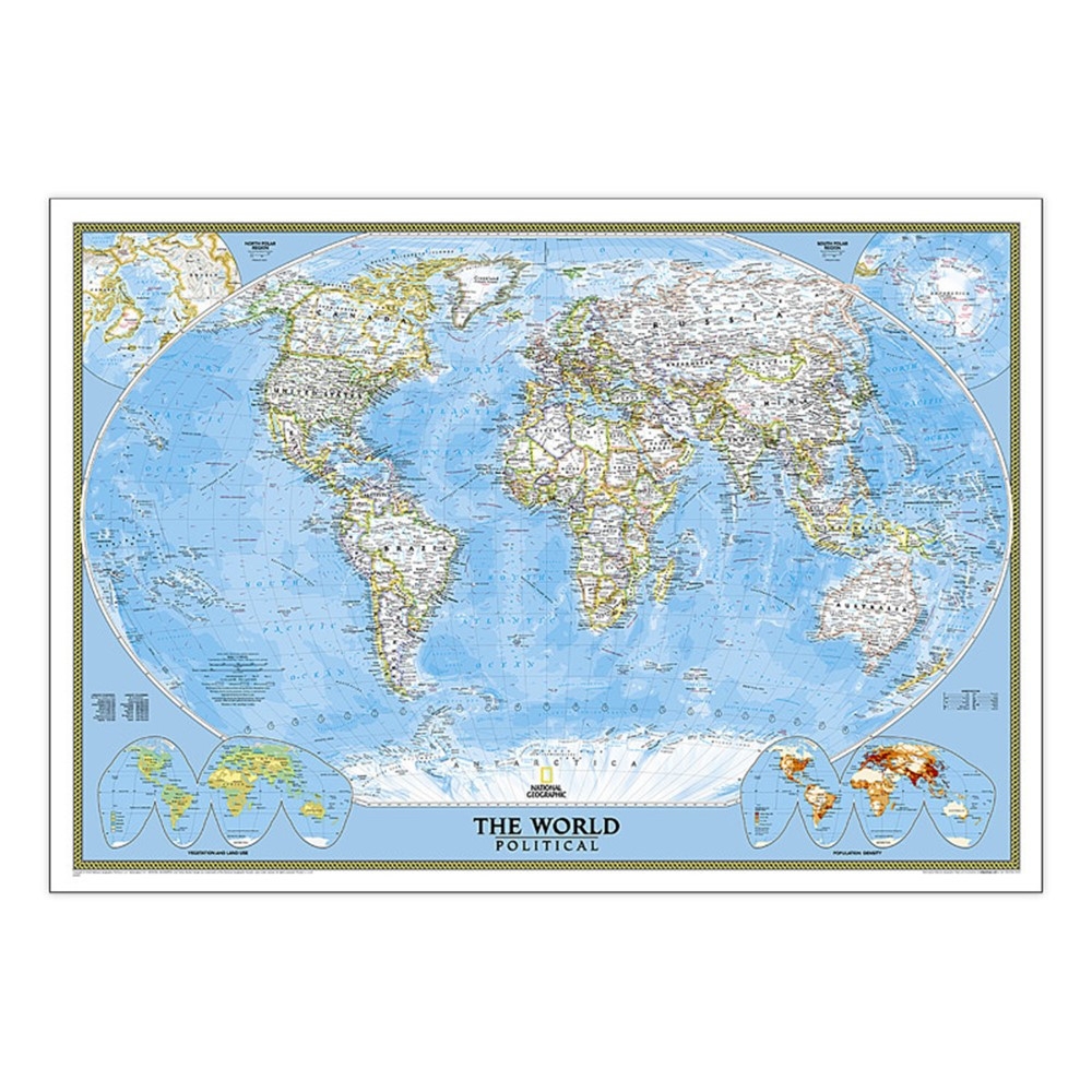 laminated world map