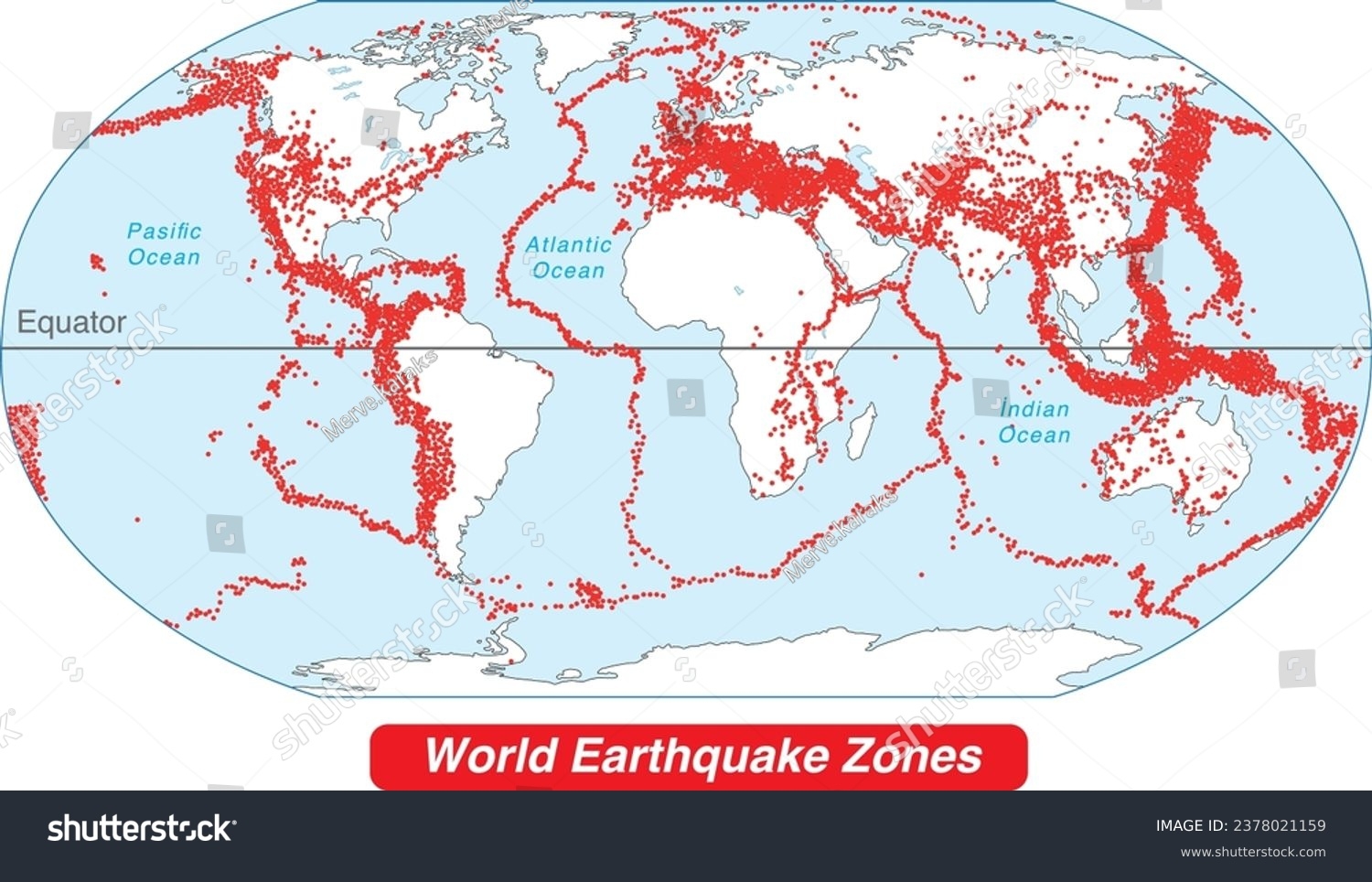 World Earthquake Zones Map Fault Lined nya Stock Vector Royalty Free 2378021159 Shutterstock