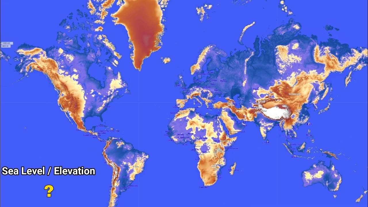 World Elevation Map Visualization YouTube