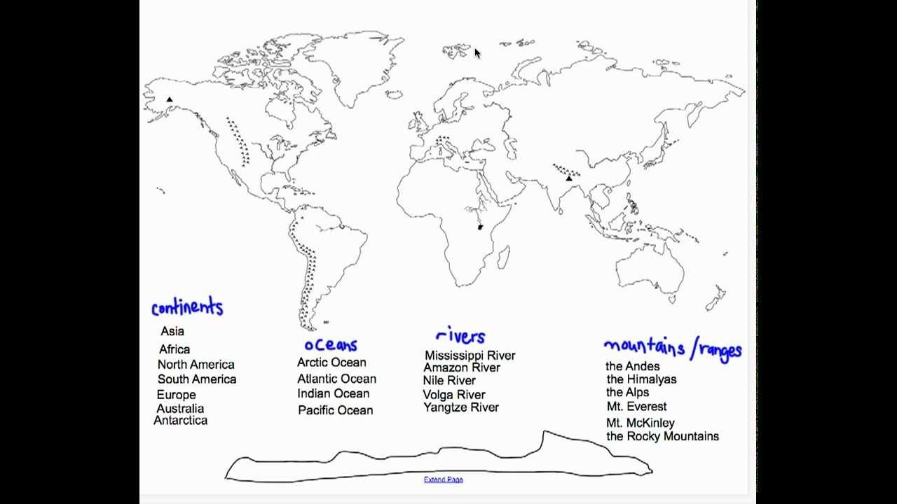 major rivers world map