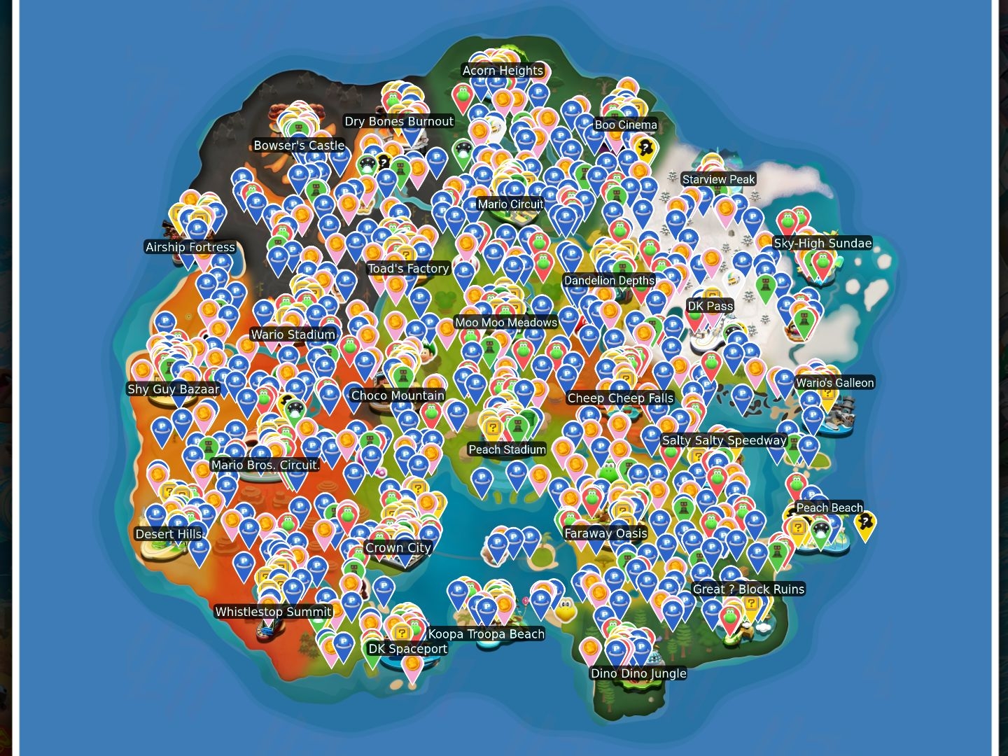 World Interactive Map Mario Kart World Gamer Guides 