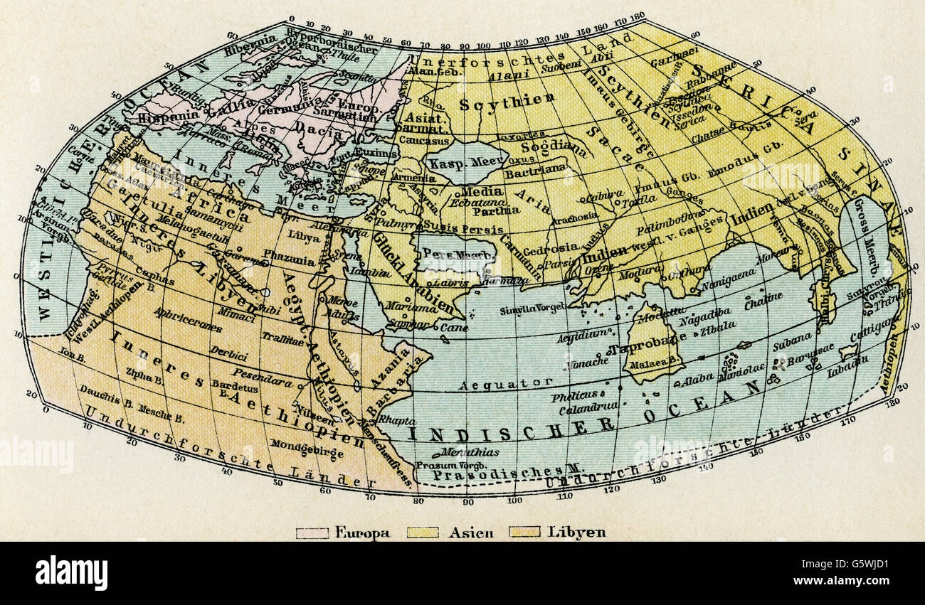 World Map By Claudius Ptolemy Hi res Stock Photography And Images Alamy