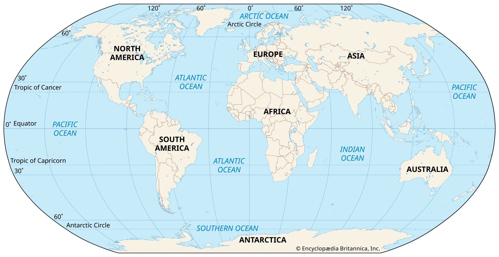 map of the world flat