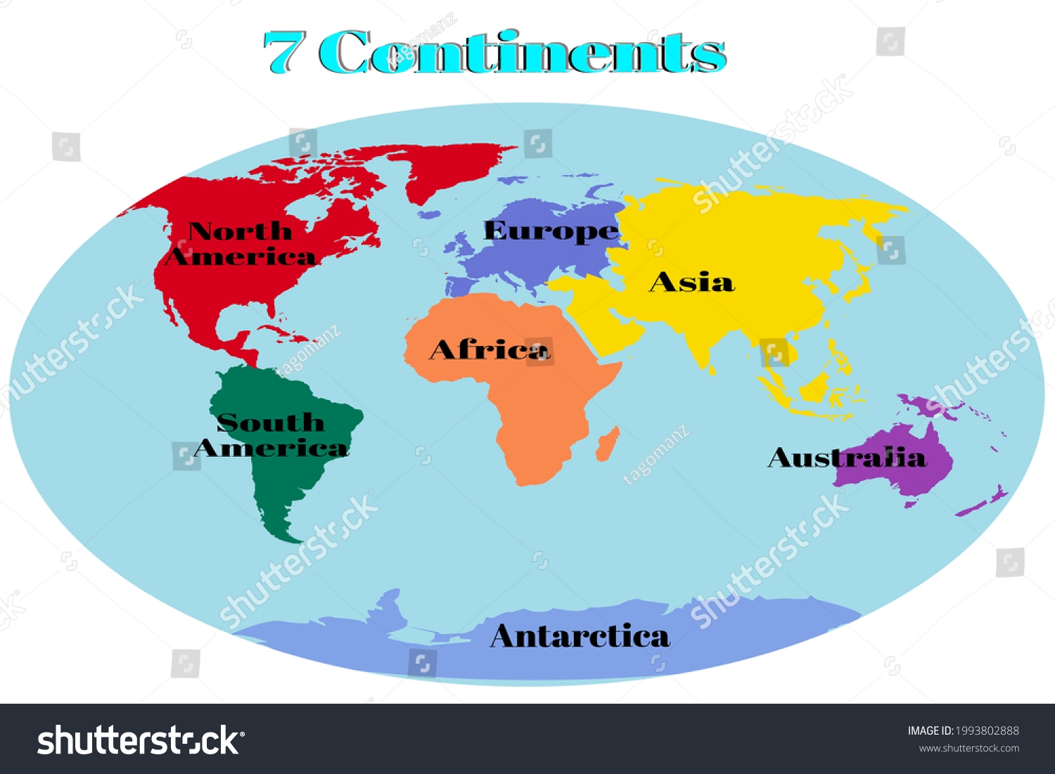 World Map Divided Into 7 Continentseps Stock Vector Royalty Free 1993802888 Shutterstock World Map Divided Into 7 Continentseps Stock Vector Royalty Free 1993802888 Shutterstock