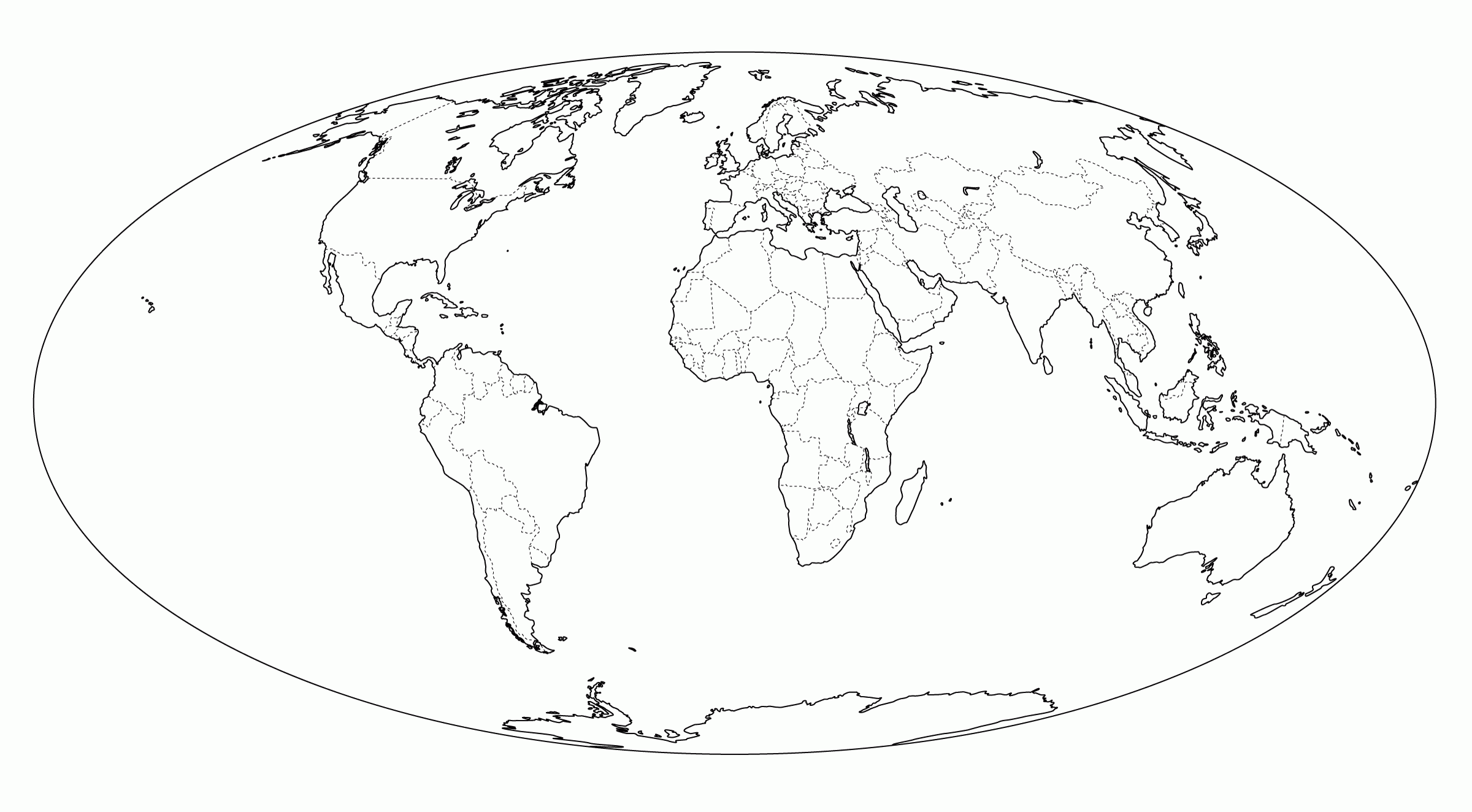 draw the map of the world