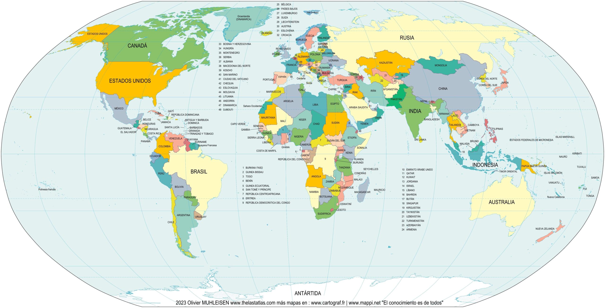 map of the world spanish map of the world spanish