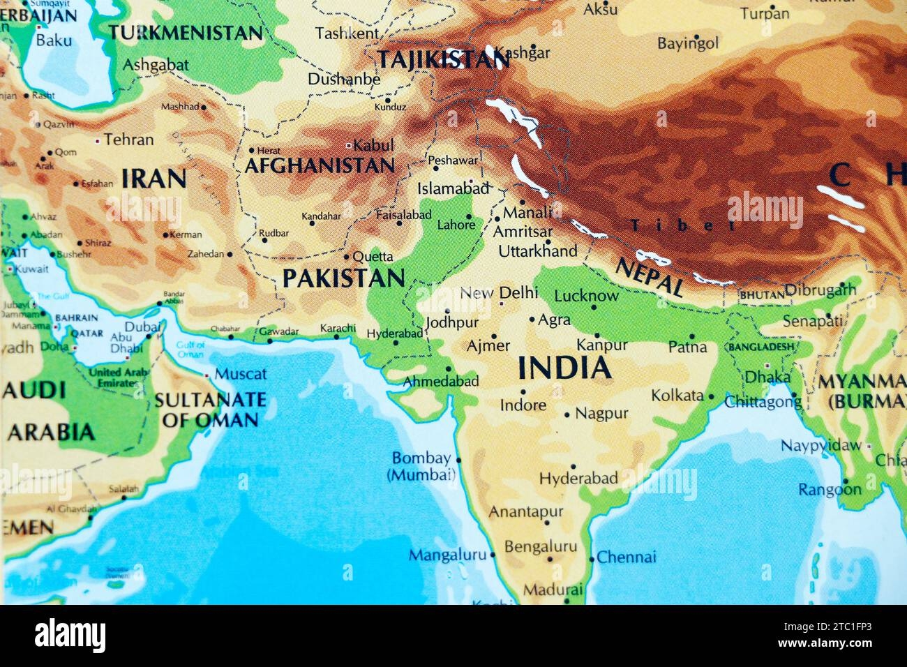 world map indian