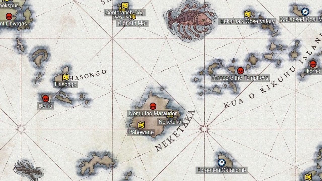 pillars of eternity world map