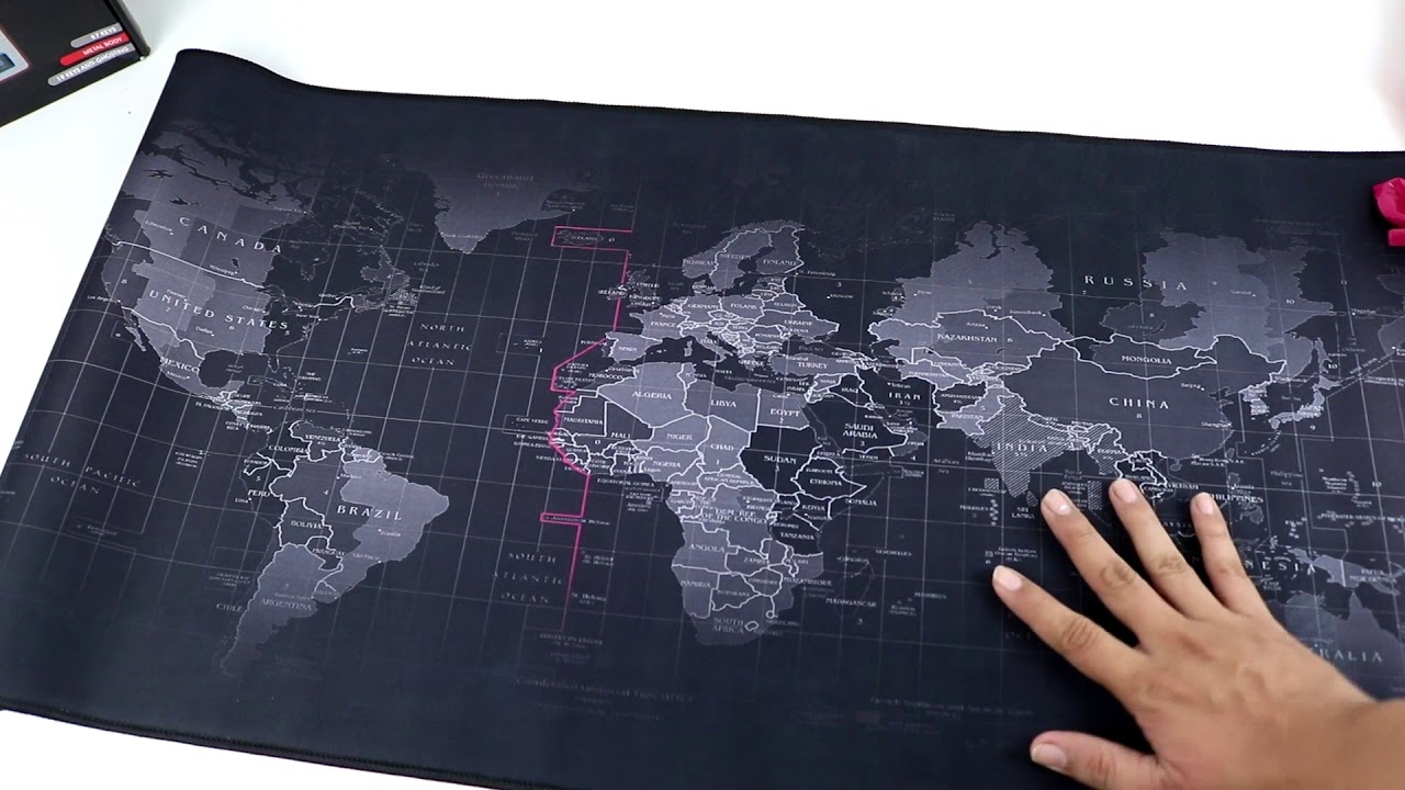 world map mousepads