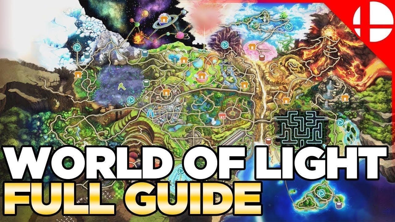 World Of Light Character Locations Guide Smash Ultimate YouTube