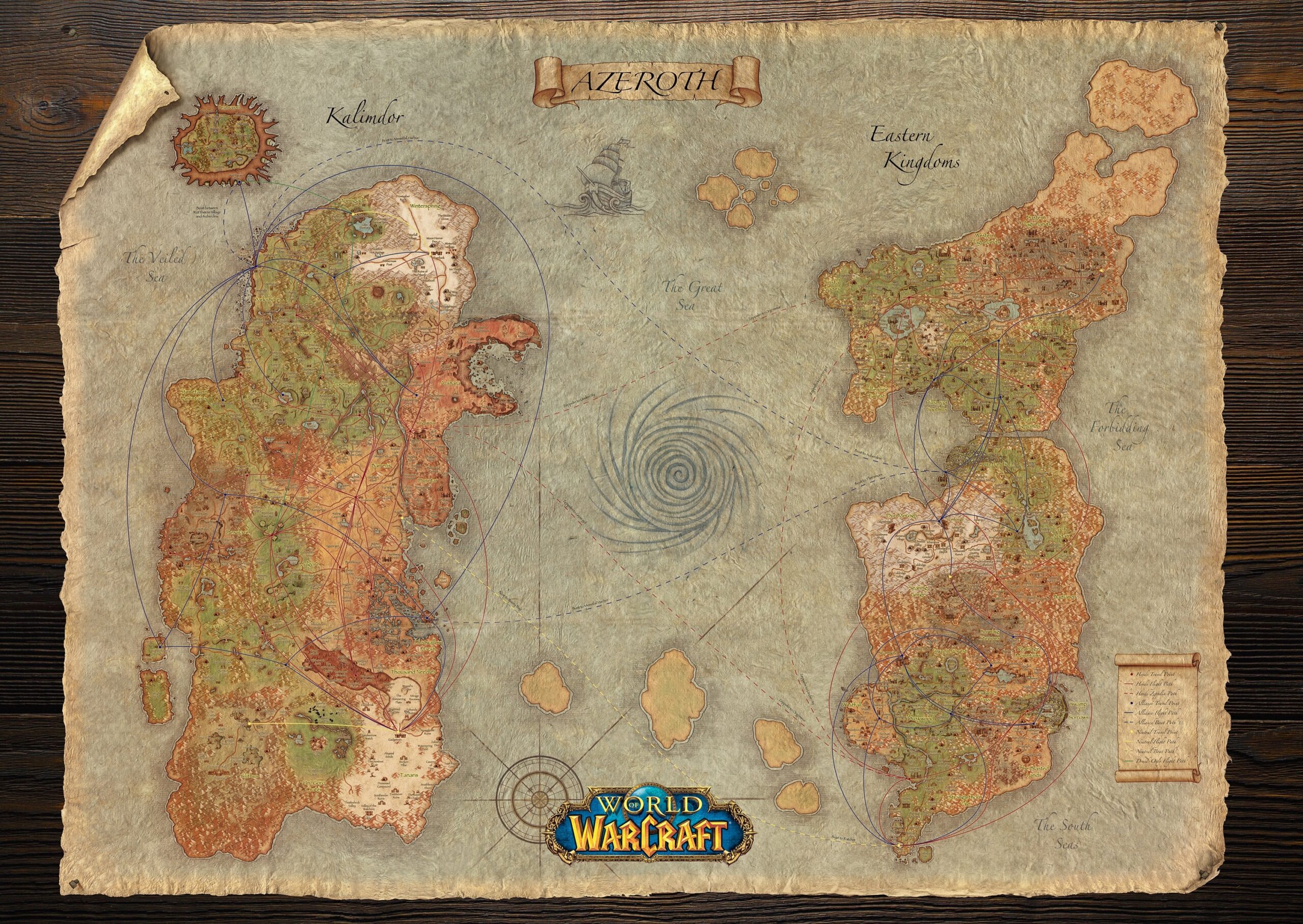 world of warcraft classic map