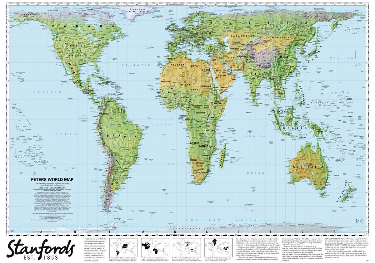 peters projection world map peters projection world map