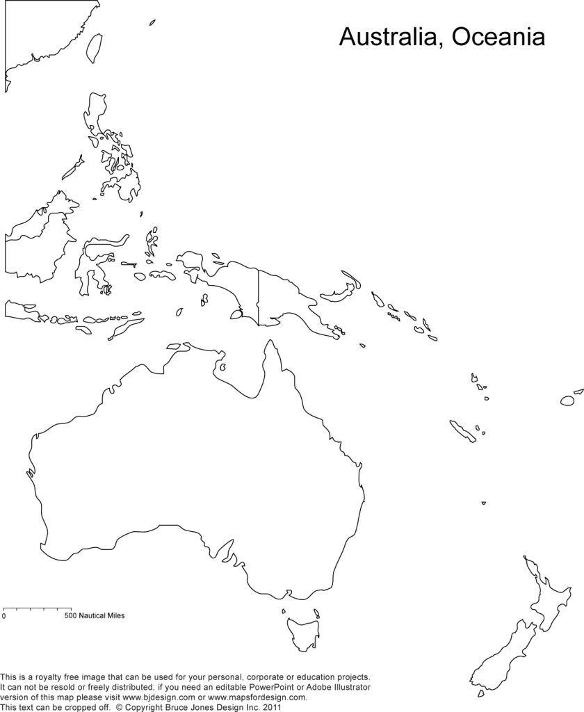 australia map blank