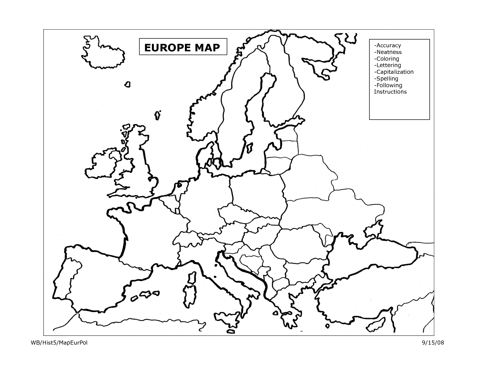 world war 2 blank map