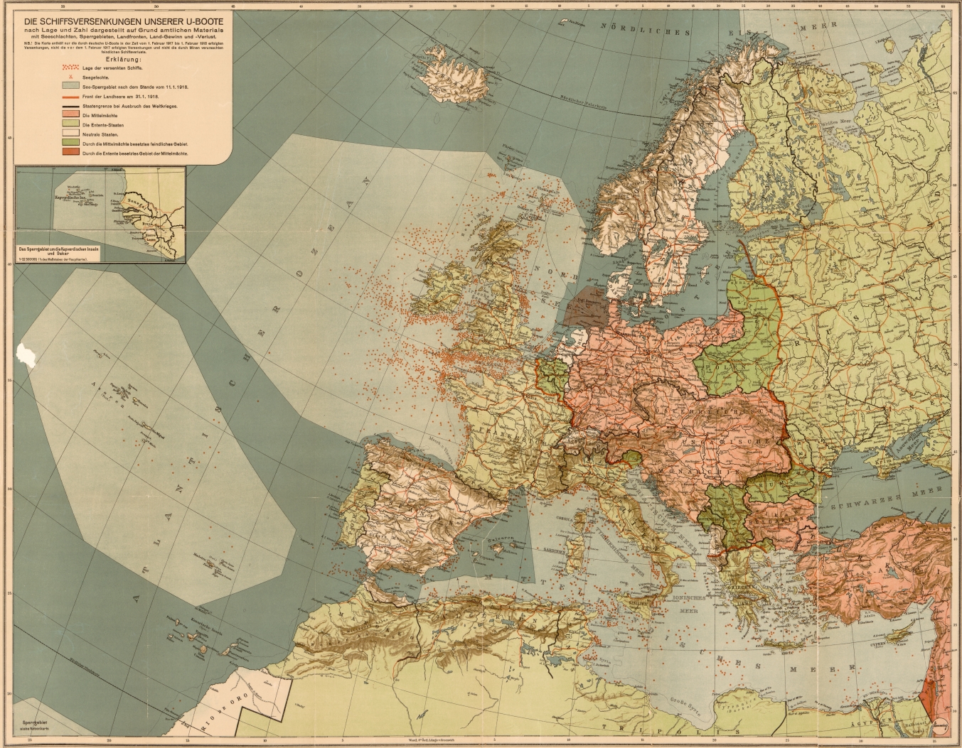 World War I Understanding The War At Sea Through Maps Worlds Revealed