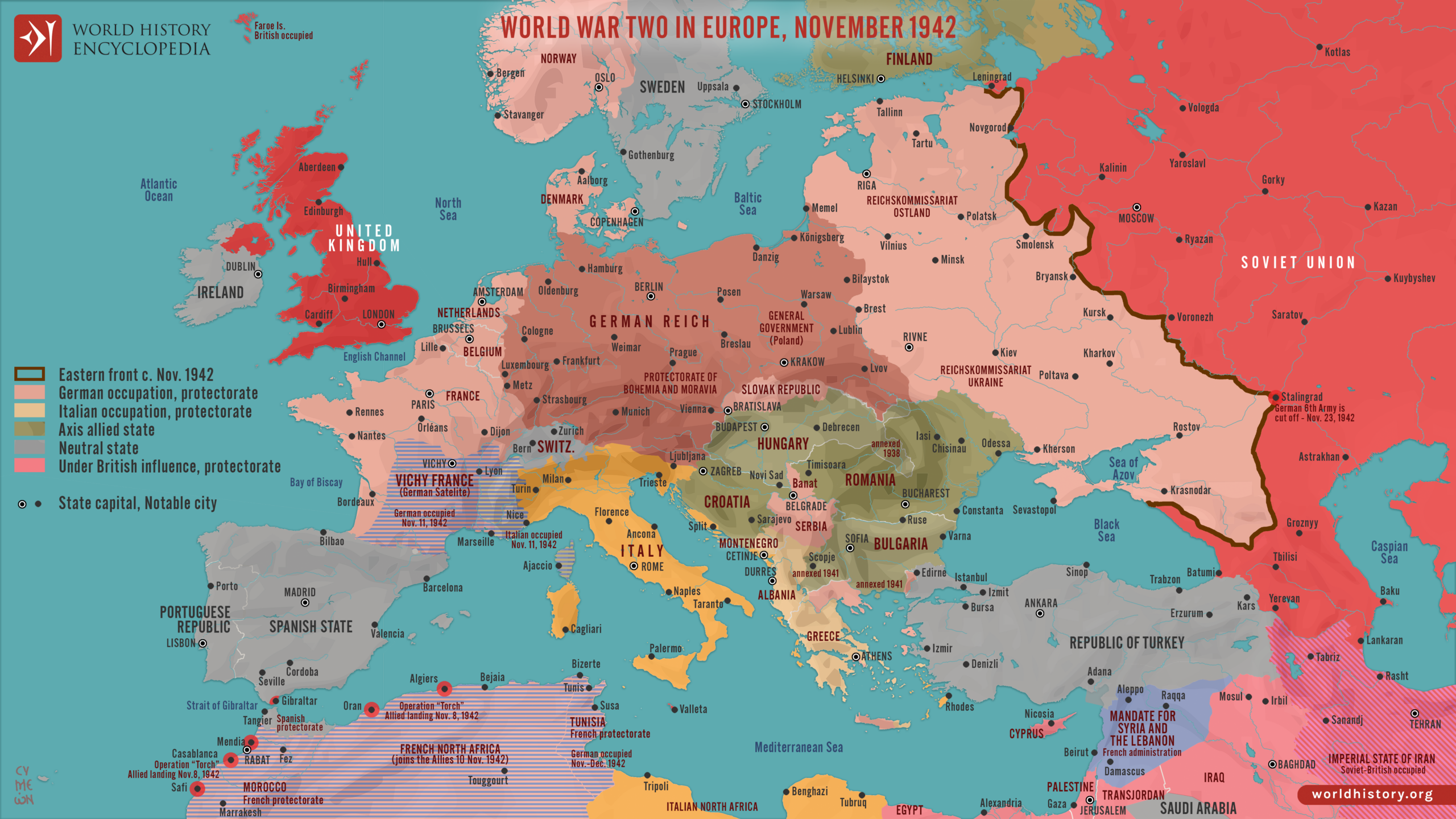 World War Two In Europe November 1942 World History Encyclopedia