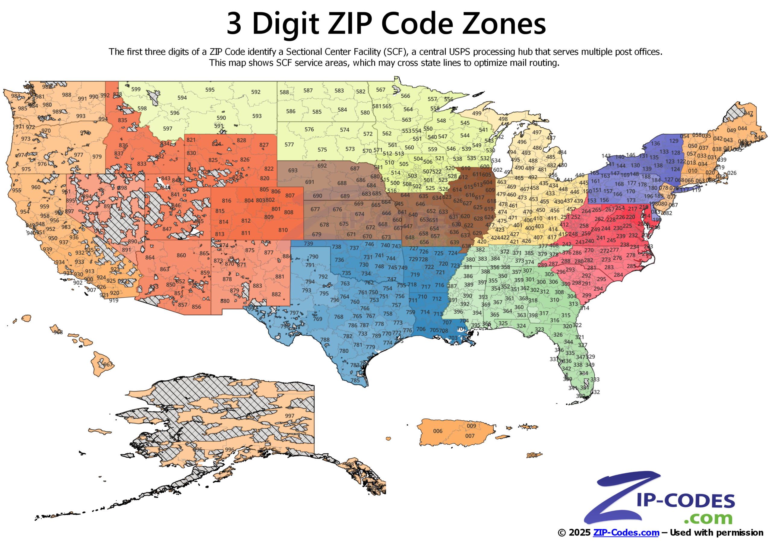 ZIP Code Zone Maps